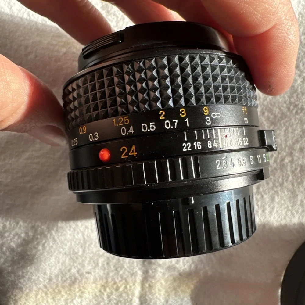 Minolta MD 24mm f/2.8 MD Lens From JAPAN Vintage New In‎ Box Never Used Caps